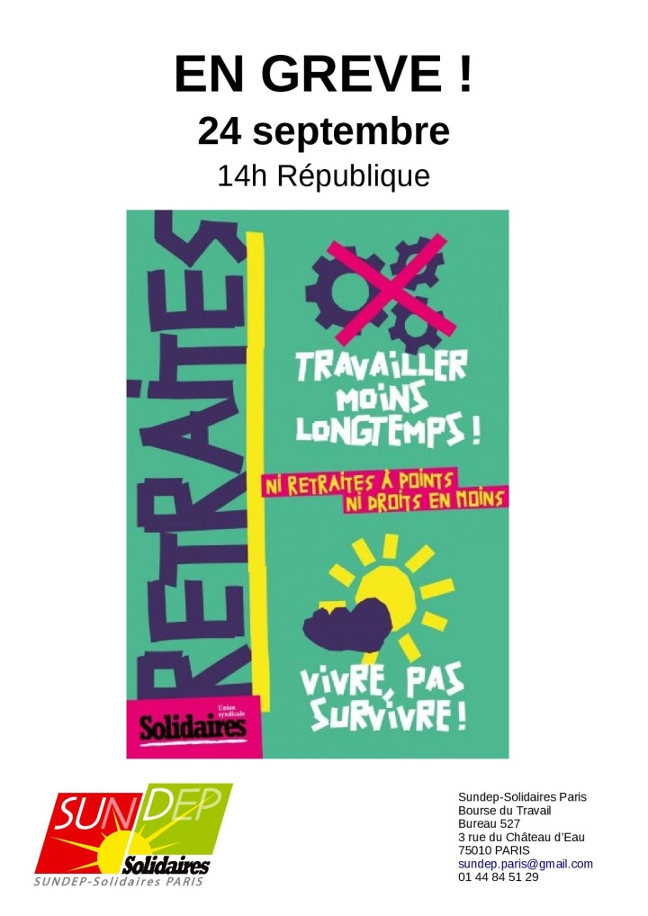 greve 24 sept affiche