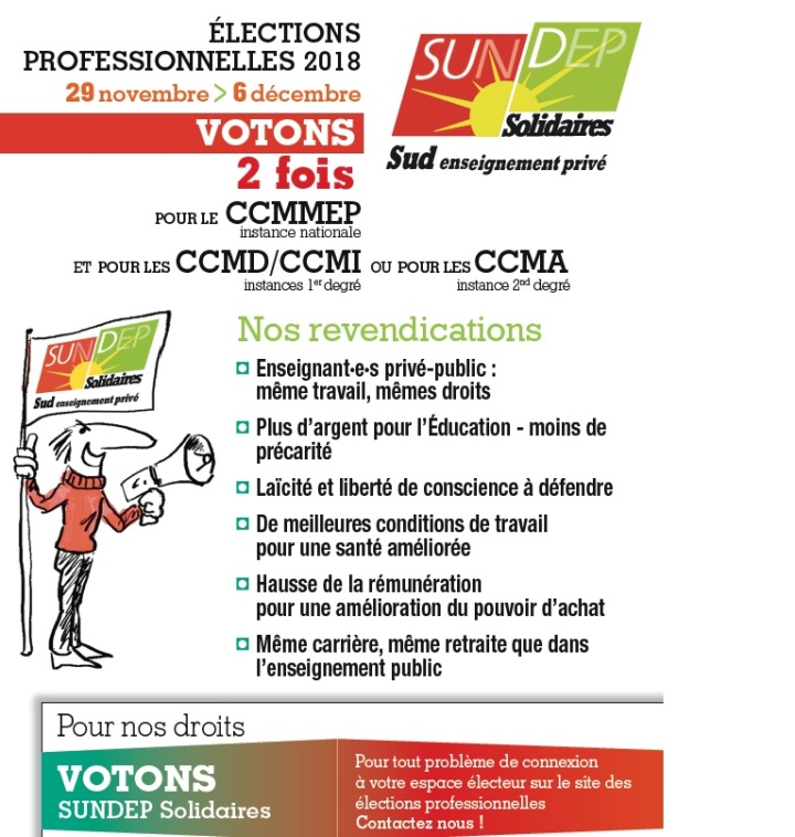 Profession de foi du Sundep Solidaires pour le CCMMEP