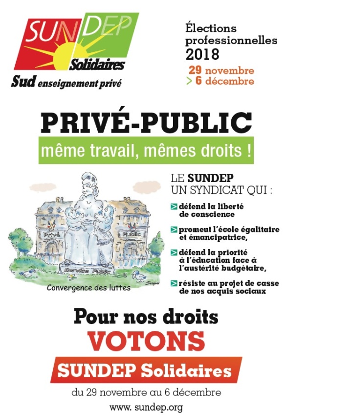 Profession de foi du Sundep Solidaires pour le CCMMEP